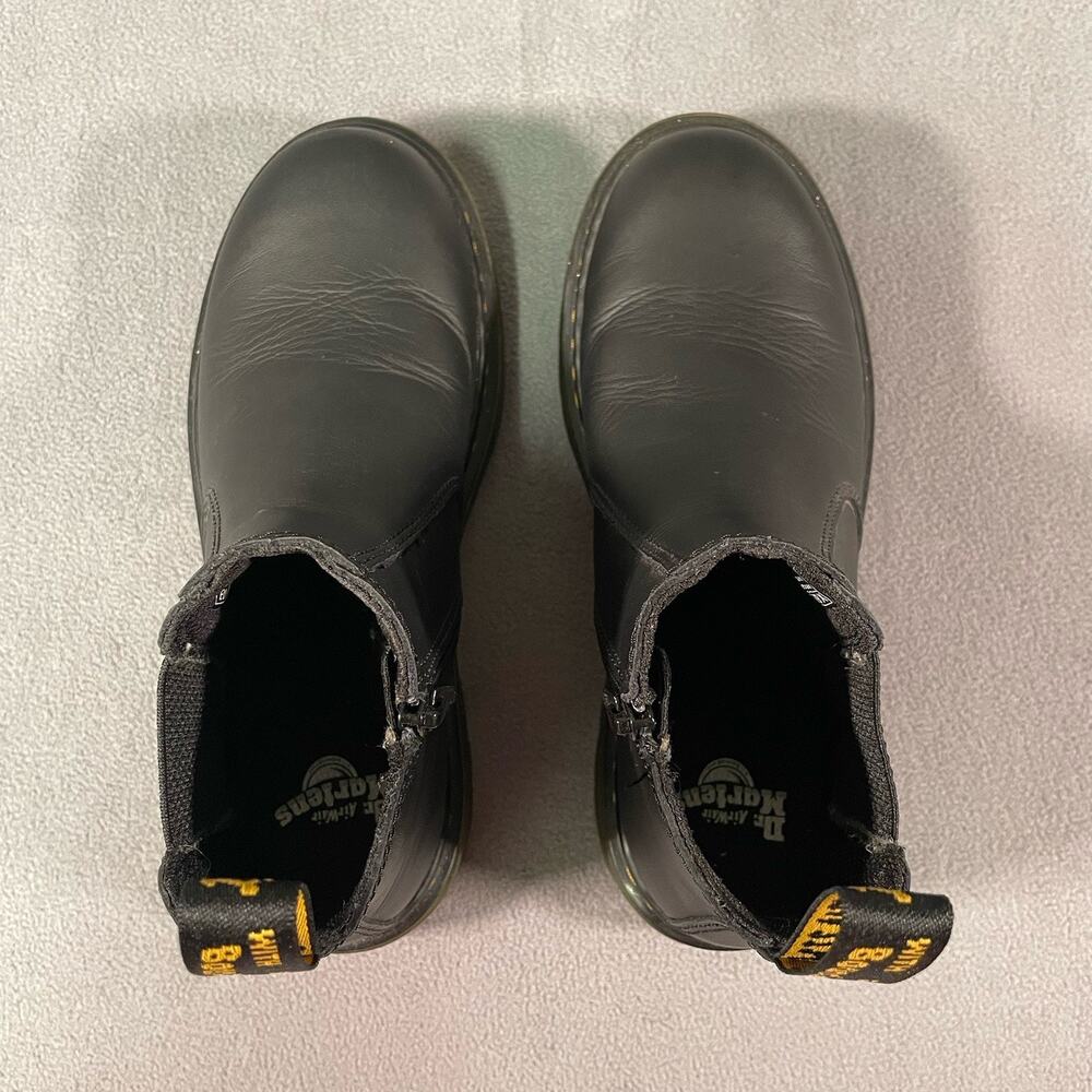 Dr Martens 2976 J Chelsea Boots Black Kids US 3 Youth Slip On Side Zip - Picture 5 of 8